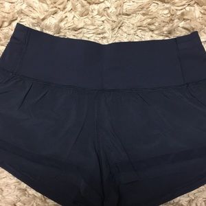 Pace Perfect Lululemon Shorts (Navy)